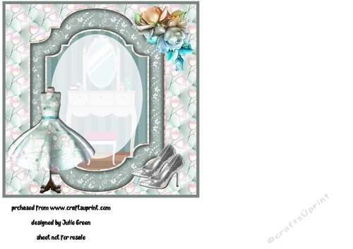 The beauty of fashion blue blank insert