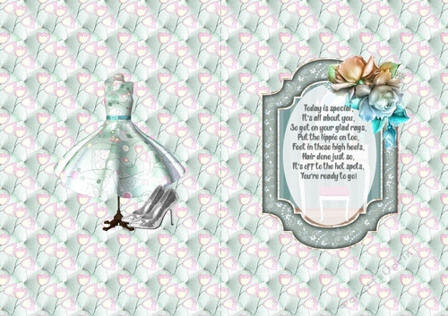 The beauty of fashion A5 birthday insert