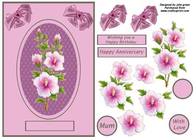 Flowers on Trellis Decoupage