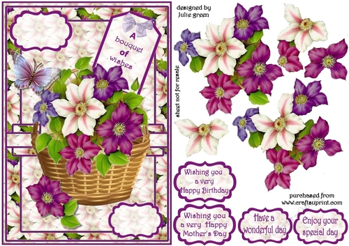 A floral basket