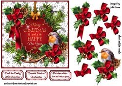 Christmas feathers and bows