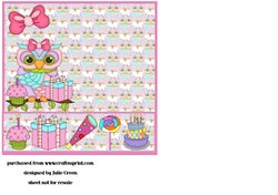 Owl wish you a happy birthday blank insert