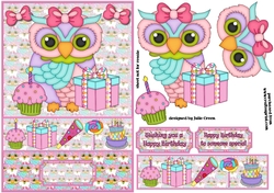 Owl wish you a Happy Birthday A5