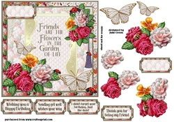 Butterflies and roses