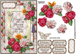 Butterflies and roses A5