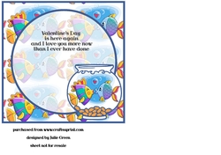 Love is in the air...bubbles valentine insert