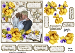 With this ring yellow roses 7x7