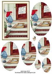 Santa Stop Here. Oval Pyramid