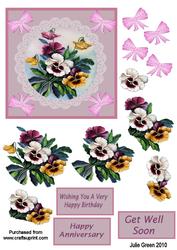 Pansies and Bows