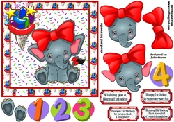 Elephant celebrates