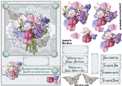 The colours of sweet peas