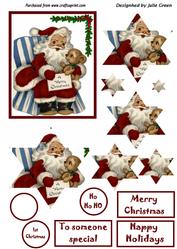 Santa and Ted Star Pyramid