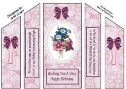Beautiful Pansies Theater Fold