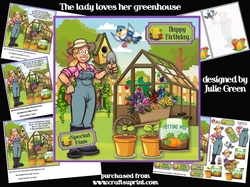 The lady loves her greenhouse