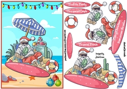 Santa in the sun A5