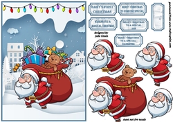 Santa in the snow