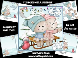 Cuddles on a sledge