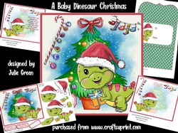 A baby Dinosaur Christmas