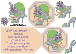 Hat and Shoes Gift Tag Card