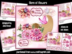 Horn of flowers