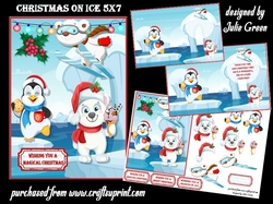 Christmas on ice 5x7