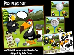 Peck plays golf 7x7