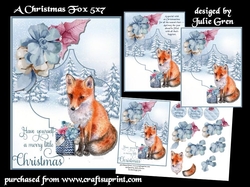 A Christmas Fox 5x7
