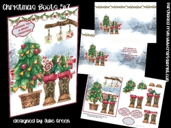 Christmas Boots 5x7