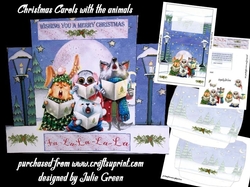 Christmas carols with the animals stepper kit