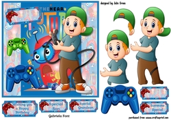 Young boy gamer