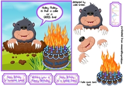 Cake or grass fire