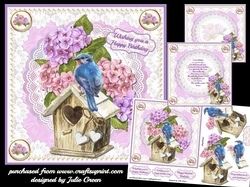 Hydrangea bird house