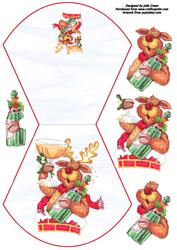 The Jolly Reinderr Wobble Card