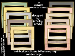Half burlap frames