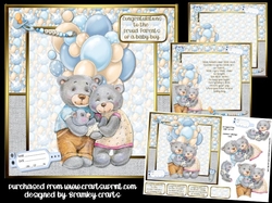 Teddy bear baby boy