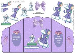 Snowgirls Lilac Xmas