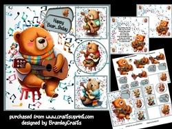 Guitar strumming Bear