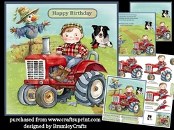 On my tractor