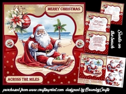 Santa on the beach