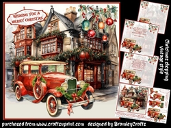 Christmas shopping vintage style