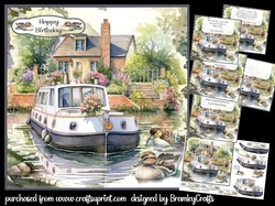 Narrowboat and Ducks