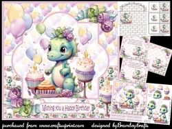 Little dinosaur Birthday Girl