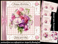 Sweet pea bouquet