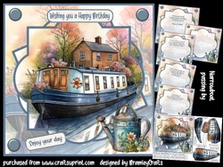 Narrowboat passing by