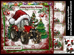 A festive tractor