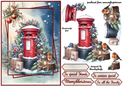 A Christmas Post Box A5