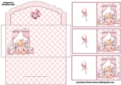 The cutest baby girl money envelope