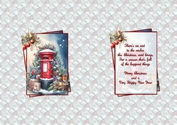 A Christas post box A5 insert