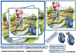A long walk with a putter