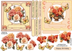 Rose and geranium toppers